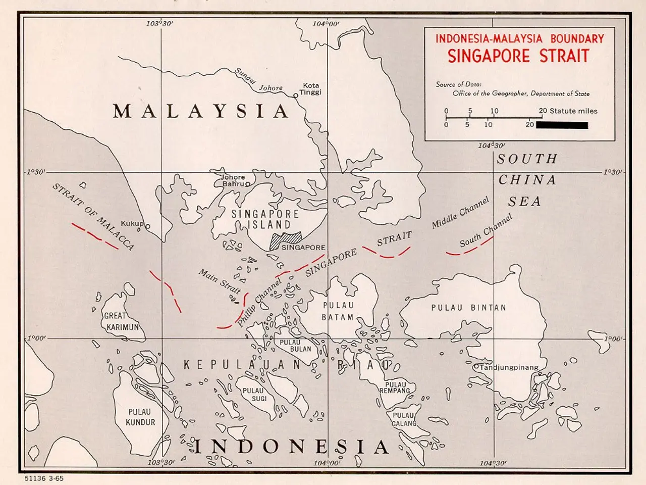 The image shows a poster with a map of Singapore and Malaysia, with text and numbers indicating the...