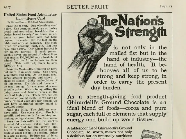 The image shows an old advertisement for a red crown gasoline with a picture of a hand holding a...