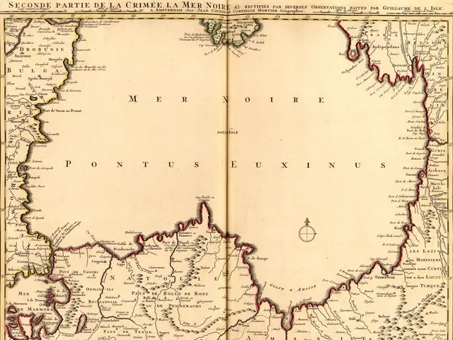The image shows an old book with a map of the British Isles, depicting the second part of the...
